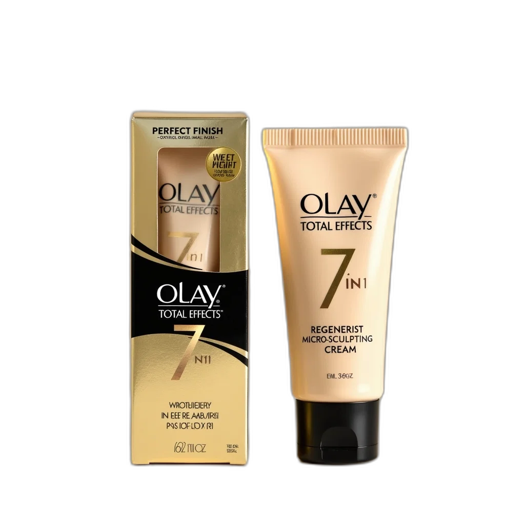 box, olay, total, effects, anti-ageing, moisturizer, displayed, tube transparent PNG cut-out