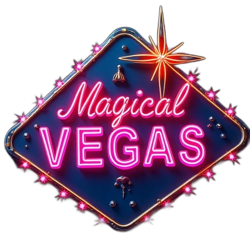 vaporwave, neon lights, colorful, badge, reads, magical, vegass transparent PNG cut-out