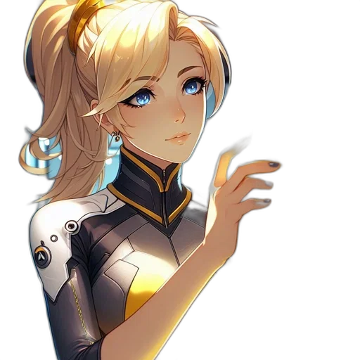 staff, robot, face, dress, anime, pixel art, concept art, fantasy art transparent PNG cut-out
