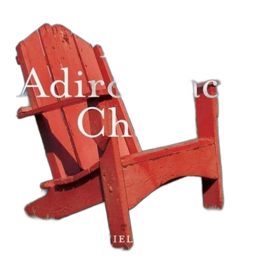 furniture, crown, 3d render, adirondack, chair, celebration, summer, classic transparent PNG cut-out