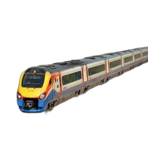 weapon, 3d render, modern, passenger, train, colorful, design, traveling transparent PNG cut-out