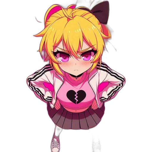 jacket, staff, robot, weapon, anime, pixel art, cartoon, concept art transparent PNG cut-out