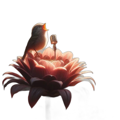 flower, crown, staff, jewelry, concept art, watercolor, 3d render, photorealistic transparent PNG cut-out