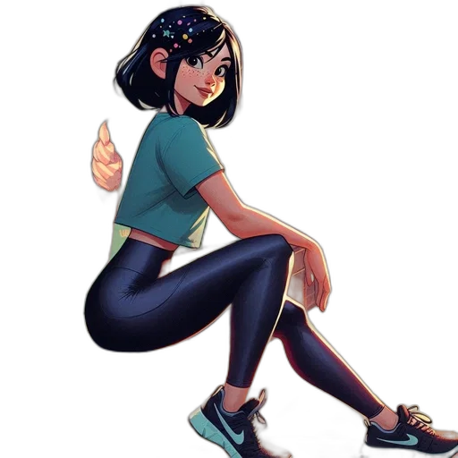 staff, shoes, concept art, comic book art, cartoon, fantasy art, neon lights, green transparent PNG cut-out