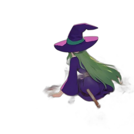 hat, staff, creature, dress, concept art, pixel art, fantasy art, watercolor transparent PNG cut-out