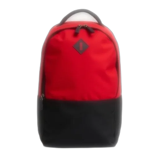 jacket, hat, umbrella, face, 3d render, photorealistic, red, backpack transparent PNG cut-out