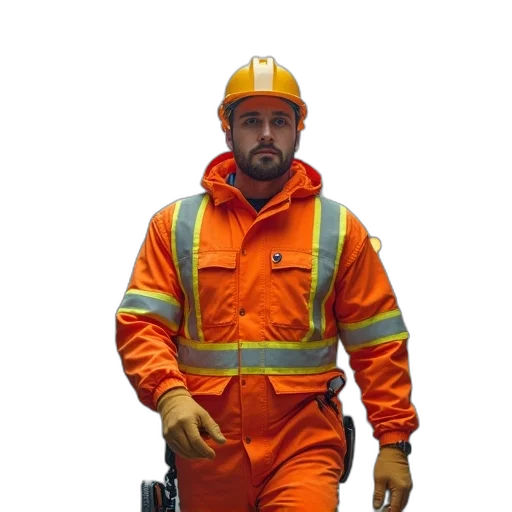 staff, robot, jacket, concept art transparent PNG cut-out