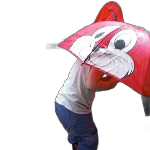 mask, umbrella, creature, hat, 3d render, concept art, anime, photorealistic transparent PNG cut-out