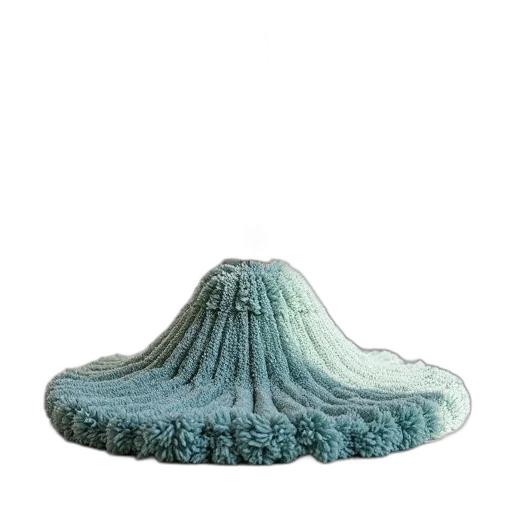hat, crown, furniture, hair, 3d render, underwater, blue, pastel transparent PNG cut-out