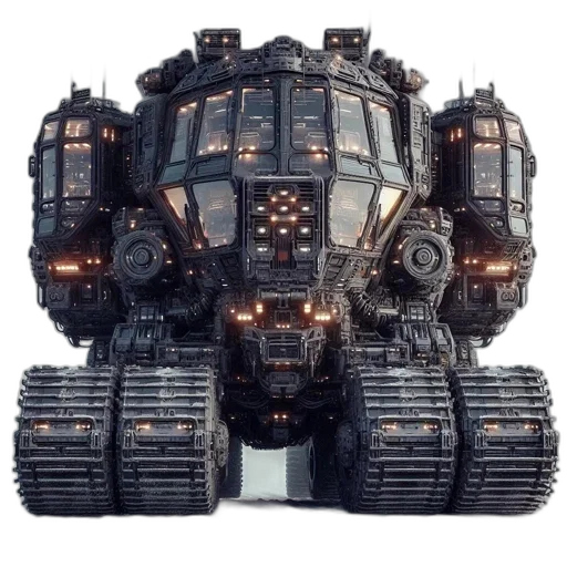 robot, weapon, face, car, concept art, 3d render, cyberpunk, large transparent PNG cut-out