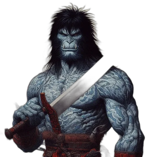 sword, staff, animal, weapon, fantasy art, concept art, comic book art, photorealistic transparent PNG cut-out