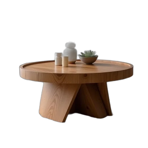 furniture, 3d render, earth tones, side transparent PNG cut-out