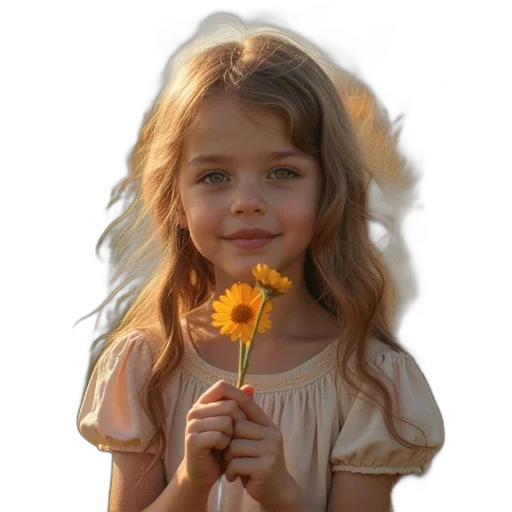 flower, face, dress, crown, photorealistic, oil painting, 3d render, fantasy art transparent PNG cut-out