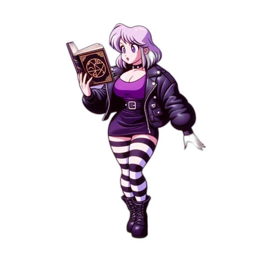 jacket, robot, staff, weapon, pixel art, concept art, cartoon, comic book art transparent PNG cut-out