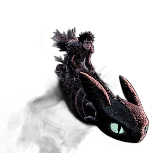 dragon, creature, animal, mask, concept art, fantasy art, 3d render, photorealistic transparent PNG cut-out