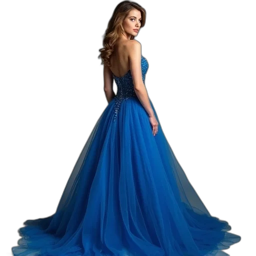 dress, blue, sylvie, piper transparent PNG cut-out
