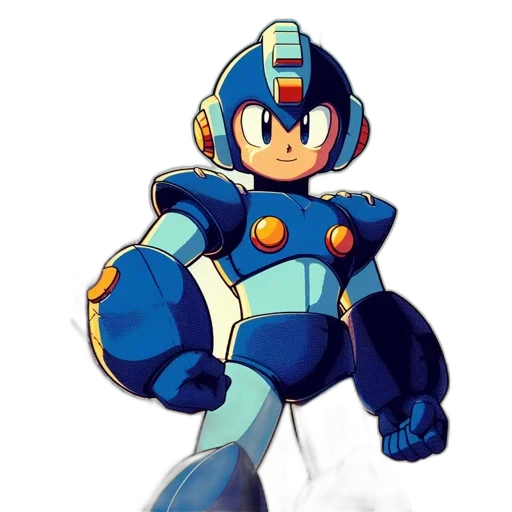 robot, weapon, concept art, pixel art, 3d render, watercolor, blue, urban transparent PNG cut-out