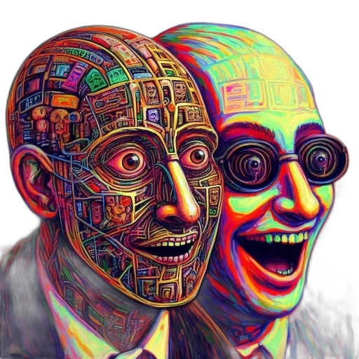 robot, mask, face, creature, cyberpunk, vaporwave, pixel art, cartoon transparent PNG cut-out