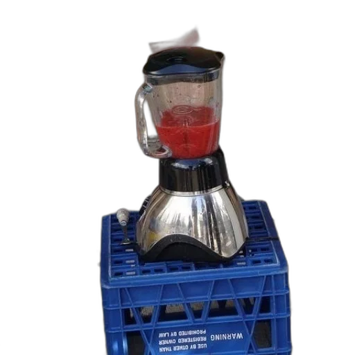 bottle, robot, weapon, 3d render, blender, red, liquid, top transparent PNG cut-out