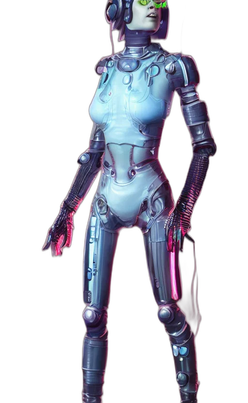 robot, staff, weapon, creature transparent PNG cut-out