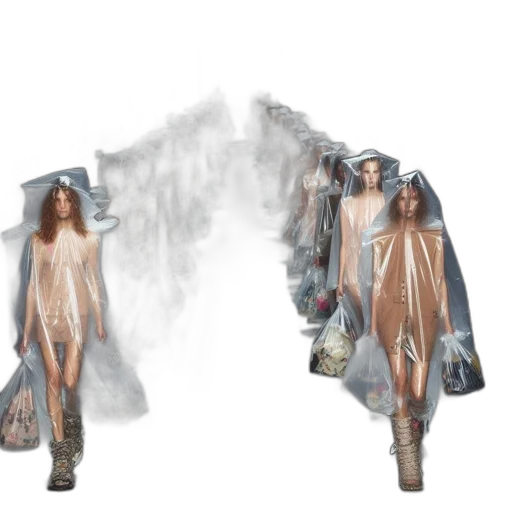 dress, jacket, concept art, 3d render, fantasy art, fog, models, strut transparent PNG cut-out