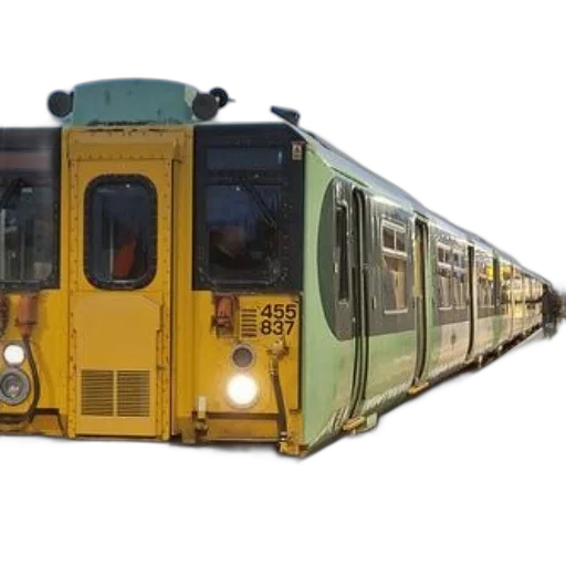 car, weapon, 3d render, photorealistic, concept art, green, yellow, train transparent PNG cut-out