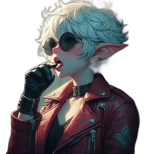 jacket, dragon, staff, face, concept art, cyberpunk, fantasy art, watercolor transparent PNG cut-out