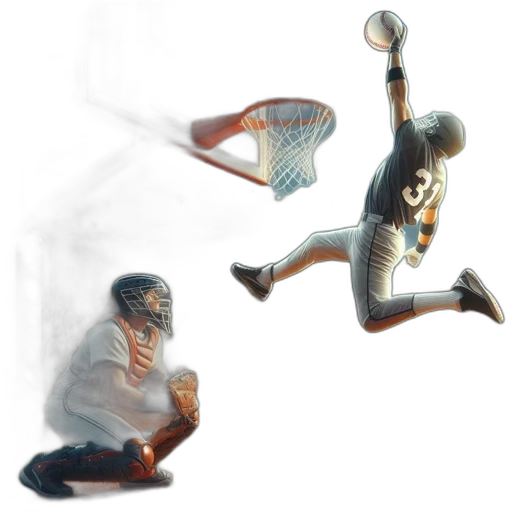 concept art, 3d render, watercolor, comic book art, sports, stadium, portrays, baseball transparent PNG cut-out