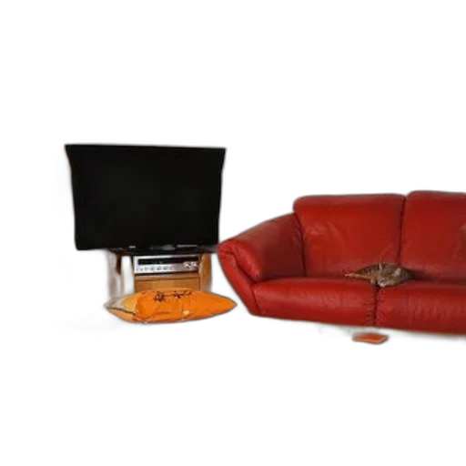 furniture, jewelry, bottle, 3d render, cozy, living, room, red transparent PNG cut-out