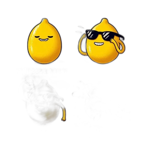 food, mask, concept art, pixel art, 3d render, cartoon, fire, yellow transparent PNG cut-out