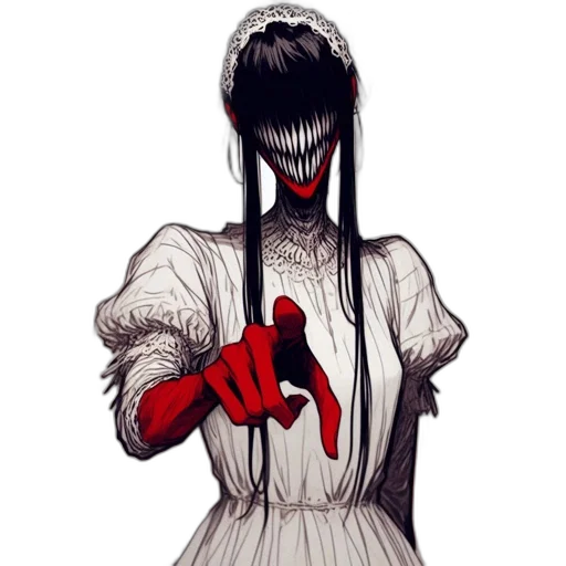 dress, mask, creature, face, concept art, pixel art, comic book art, fantasy art transparent PNG cut-out