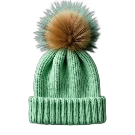 hat, crown, hair, green, light, bobble, beanie, brown transparent PNG cut-out