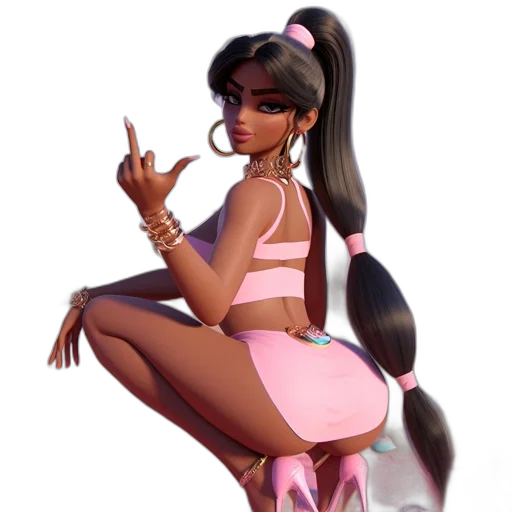 dress, concept art, vaporwave, fantasy art, cartoon, pastel, neon, animated transparent PNG cut-out