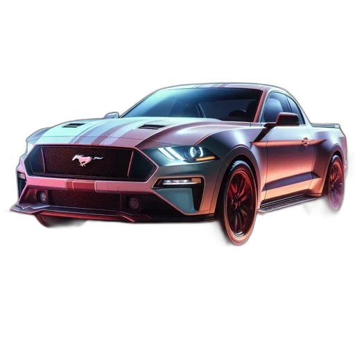 car, 3d render, photorealistic, concept art, pixel art, futuristic, sports, emitting transparent PNG cut-out