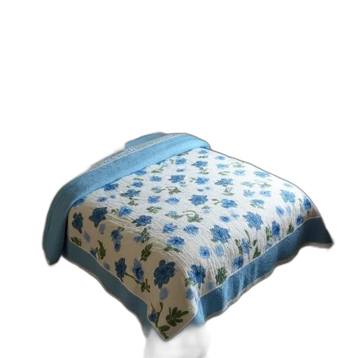umbrella, hat, furniture, crown, 3d render, photorealistic, blue, cozy transparent PNG cut-out