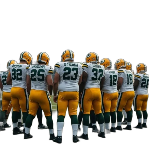 packers, team, gathers, formation transparent PNG cut-out