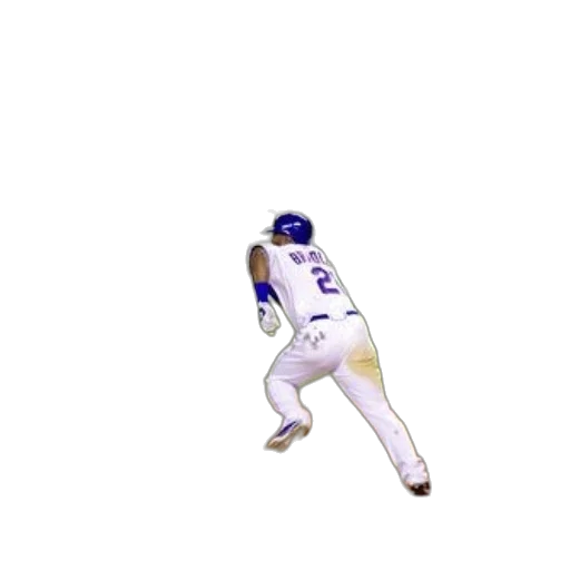 creature, baseball, player, wearing, number, runs, first, base transparent PNG cut-out