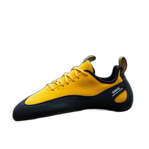 shoes, scarra, instinct, climbing, shoe, black, yellow transparent PNG cut-out