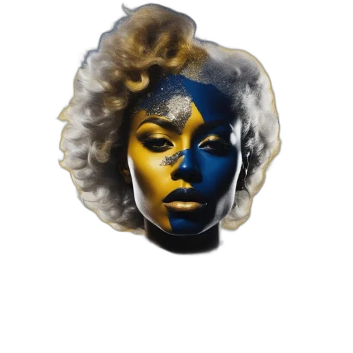 mask, crown, jewelry, face, photorealistic, fantasy art, concept art, 3d render transparent PNG cut-out
