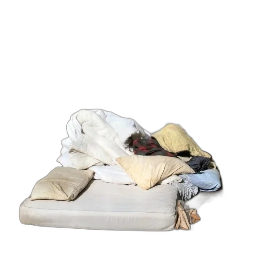 furniture, jacket, shoes, hat, 3d render, earth tones, monochrome, pastel transparent PNG cut-out
