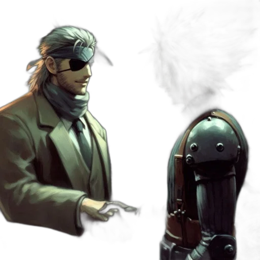 robot, jacket, hat, mask, concept art, cyberpunk, comic book art, fantasy art transparent PNG cut-out