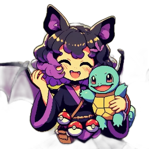 staff, dragon, creature, pixel art, concept art, fantasy art, anime, dark transparent PNG cut-out