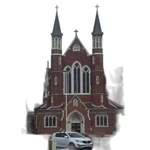 car, building, staff, photorealistic, concept art, 3d render, watercolor, fog transparent PNG cut-out
