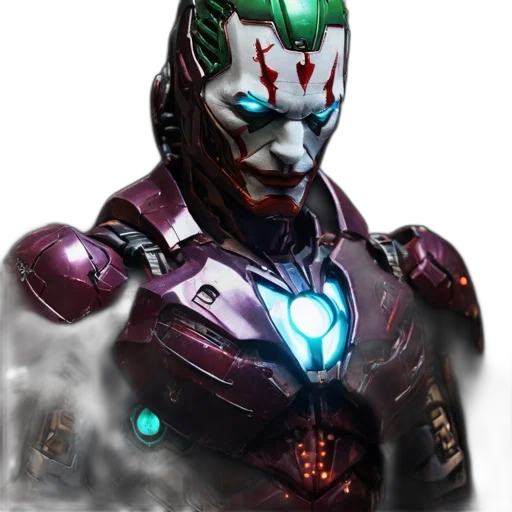 mask, robot, face, concept art, comic book art, 3d render, cyberpunk, character transparent PNG cut-out