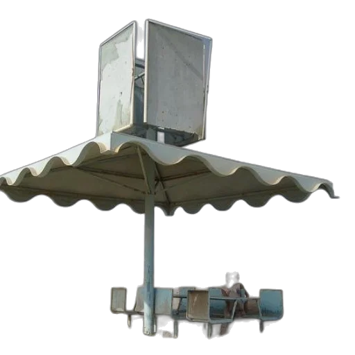 umbrella, staff, robot, 3d render transparent PNG cut-out