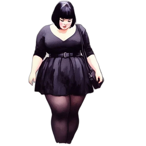 dress, concept art, 3d render, photorealistic, monochrome, dark, woman, simple transparent PNG cut-out