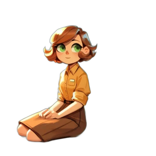 staff, jacket, dress, creature, pixel art, concept art, cartoon, 3d render transparent PNG cut-out