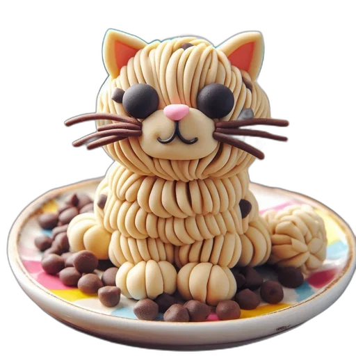 food, animal, creature, 3d render, photorealistic, artistic, life-sized, edible transparent PNG cut-out