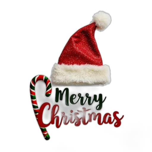 3d render, festive, holiday, design, featuring, red, white, striped transparent PNG cut-out