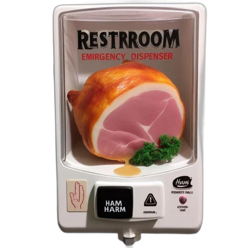 food, animal, 3d render, image, features, unconventional, bathroom, dispenser transparent PNG cut-out